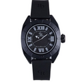 Men's Termoli Black Dial Black Rubber Watch | Black Dial