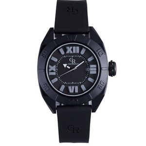 Men's Termoli Black Dial Black Rubber Watch | Black Dial
