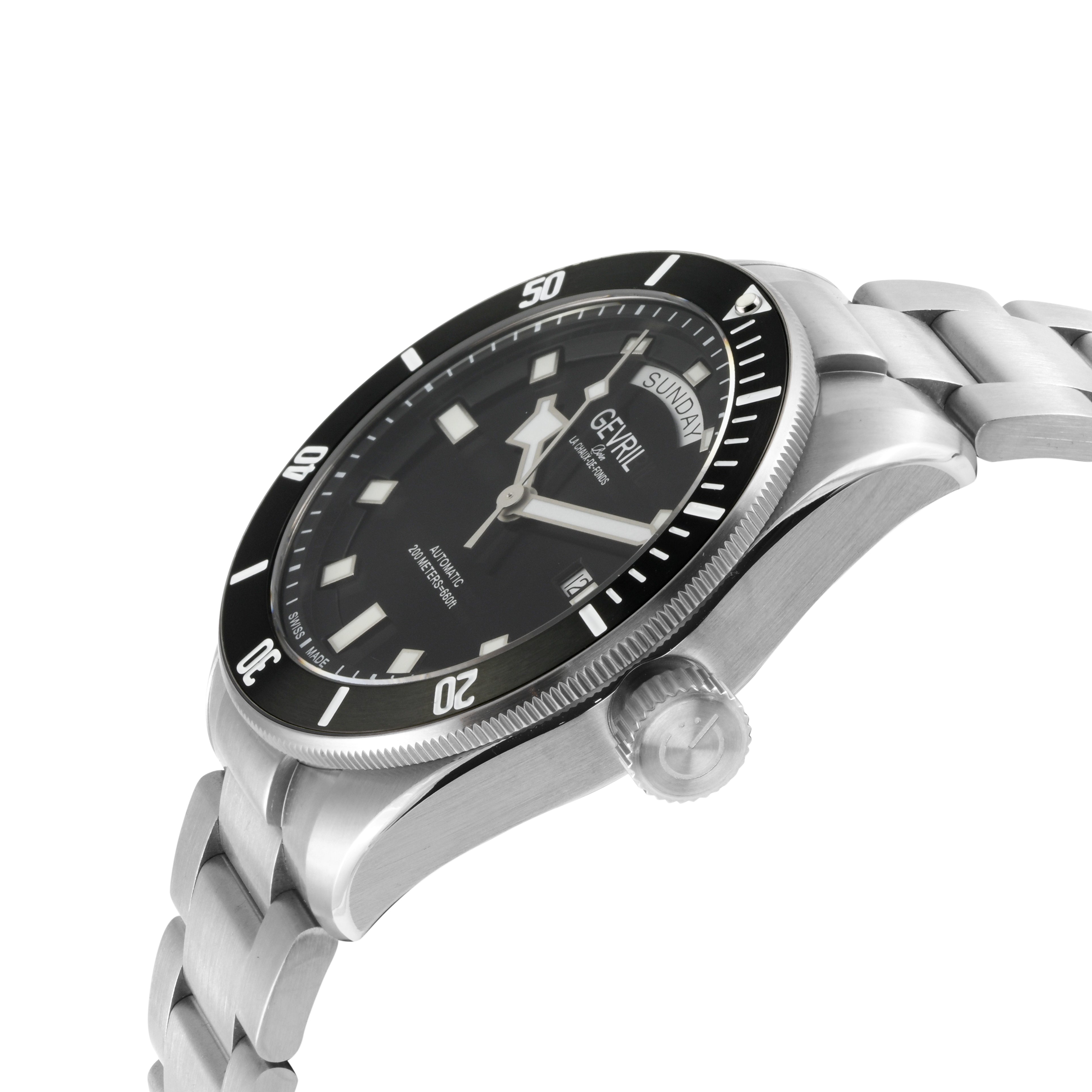 Yorkville-Diver Gevril Yorkville Sellita SW240 Swiss Automatic