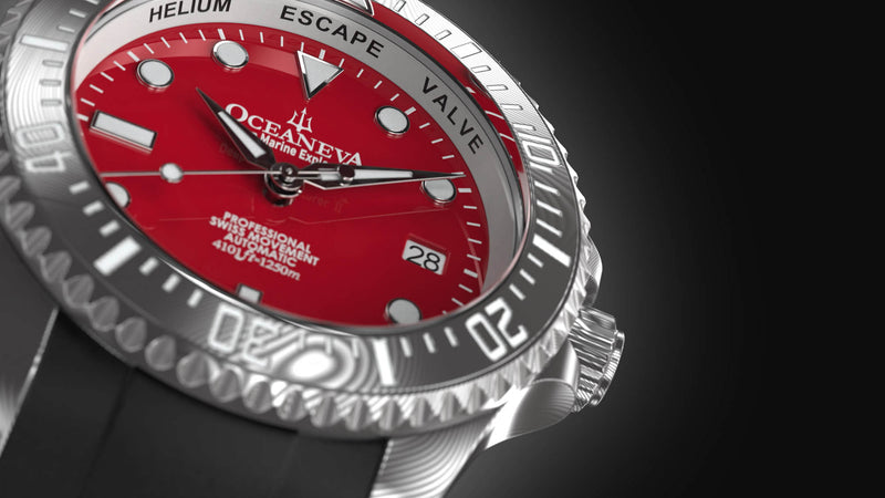 Damascus Swiss Automatic SW200 Deep Marine Explorer II Damascus/Red Dial | Red Dial