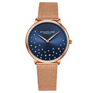 Symphony Quartz Classic Rose/Blue | Blue Dial