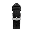 Thick Leather Racer Band with Stitch for Apple Watch Series 8/7/6/5/4/3/2/1/SE Black (38mm | 40mm | 41mm) |  Dial