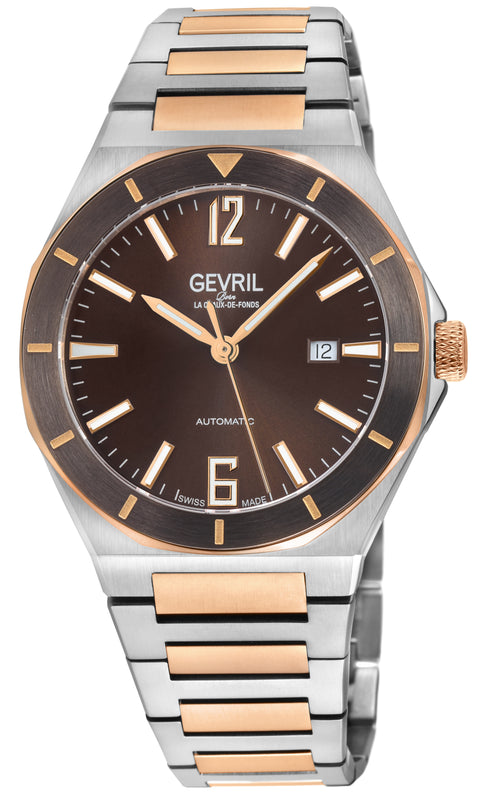 High Line Swiss Made SW200 Brown Two-tone | Brown Dial