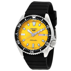 5 Sports SKX Yellow Dial / Black Silicone Strap Yellow Dial