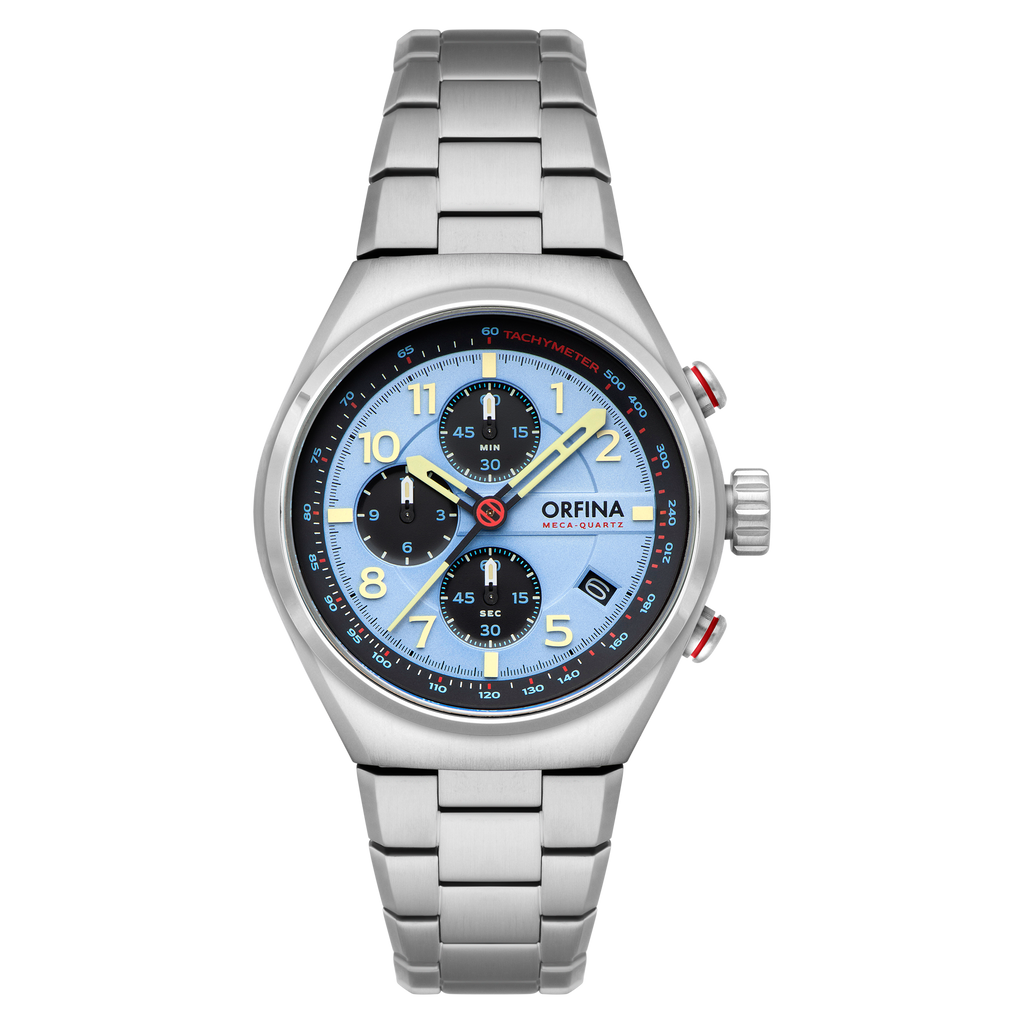 ORFINA ZERO-TWO CHRONOGRAPH Blue | Blue Dial – Watch Gang