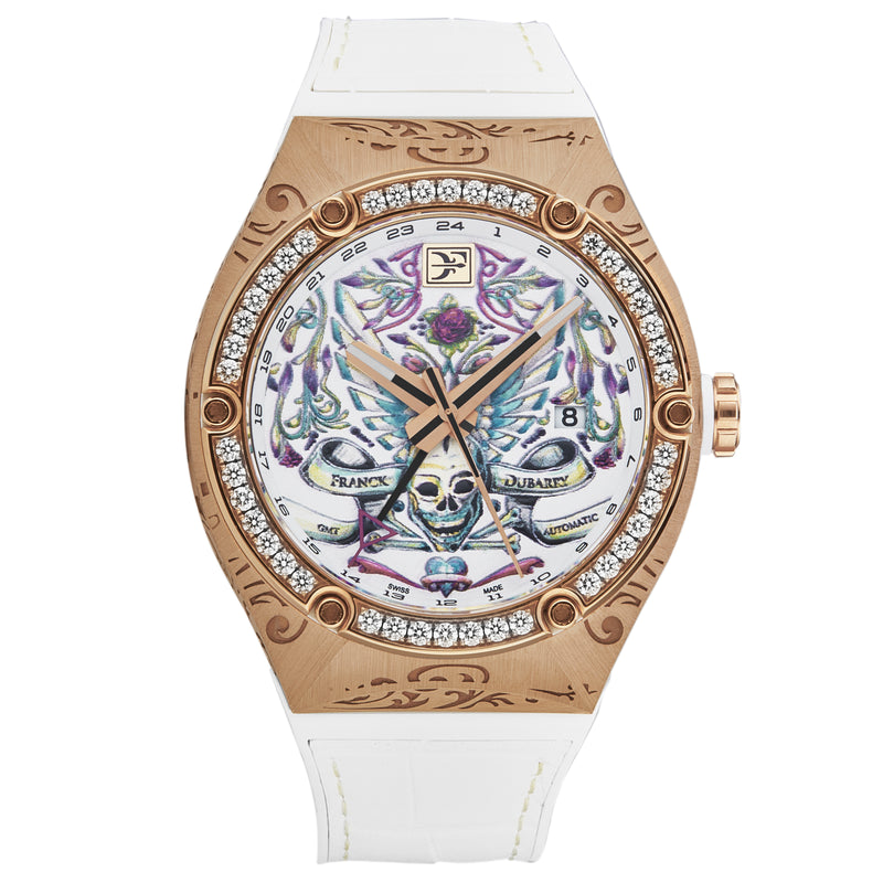 Fileteado GMT REV-05-04 / White | White Dial