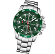 Concorso Quartz 40mm Chronograph Green Silver/Stainless Steel | Green Dial