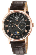 Maestro GV2 Swiss Quartz, IPRG Case, White Dial, Blue Italian Leather Strap Black Dial