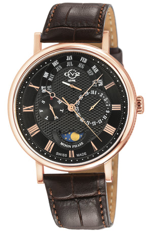 Maestro GV2 Swiss Quartz, IPRG Case, White Dial, Blue Italian Leather Strap Black Dial