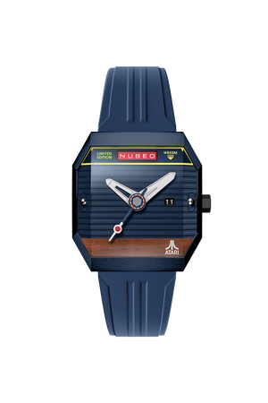Console Automatic Atari 2600 Limited Edition Blue / Rubber Strap | Blue Dial