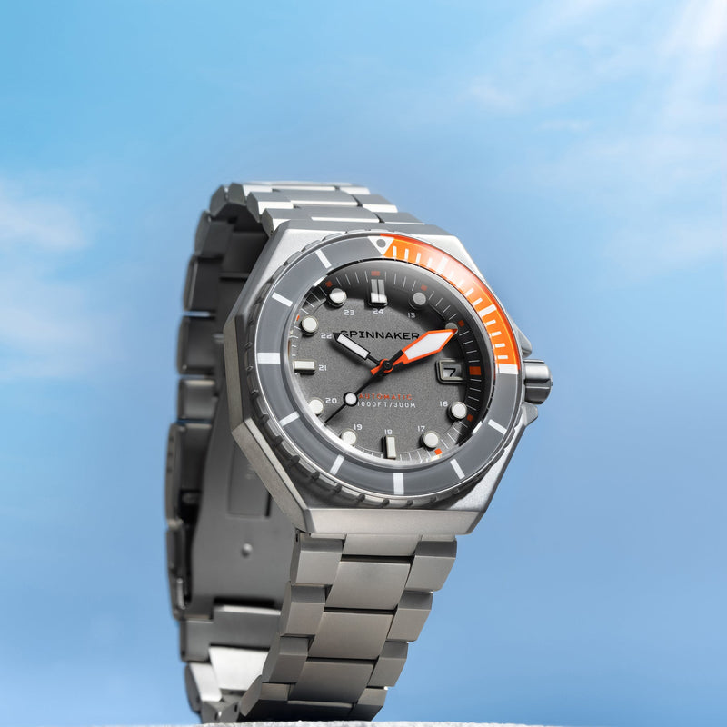 Dumas Gray Dial / Orange / Stainless Steel | Gray Dial