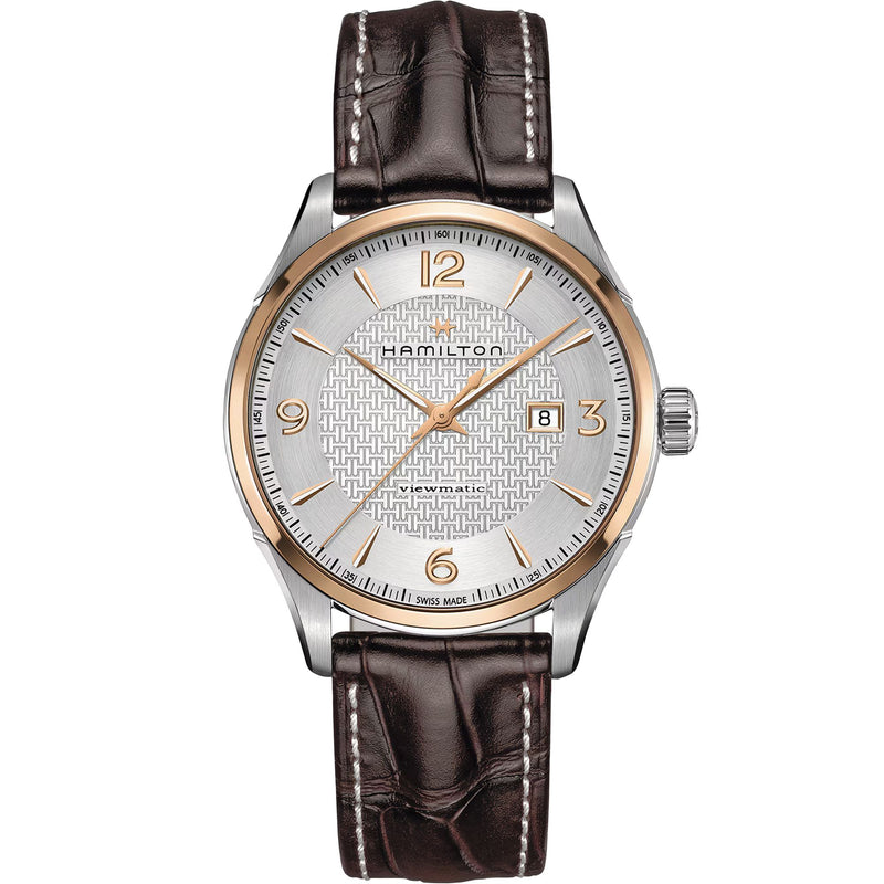 Jazzmaster Brown/PVD Rose | Silver Dial