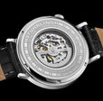 Quasar Skeleton Automatic 42mm Black/Leather | Black Dial