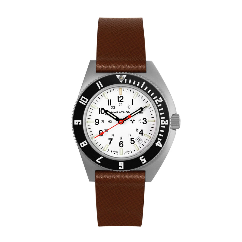 STRAP, 20mm, ITALIAN LEATHER, CROSS HATCH, PARKERIZED BUCKLE, COGNAC, XL ITALIAN LEATHER, CROSS HATCH