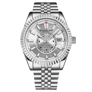 Stuhrling Original Datemaster Swiss Automatic 42mm Classic (Silver/Stainless Steel)