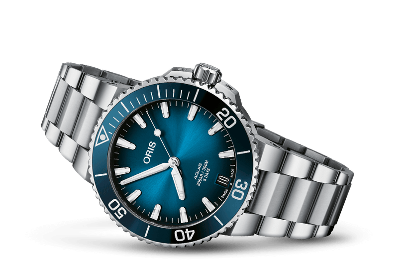 AQUIS DATE CALIBRE 400 41.5mm Blue Dial |  Dial