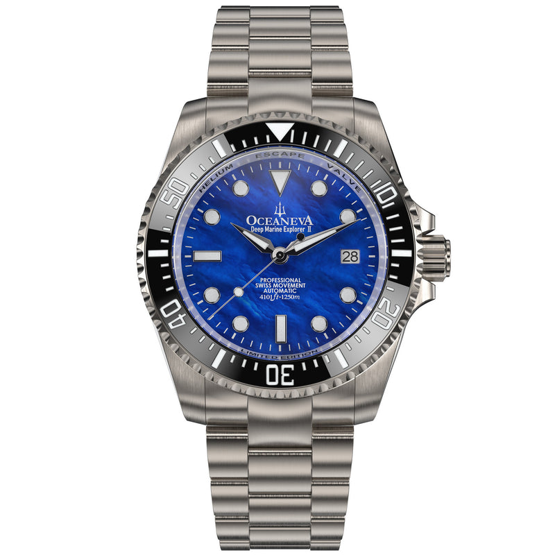 TITANIUM Swiss Automatic SW200 Deep Marine Explorer II