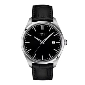 PR 100 Black / Black Leather Black Dial