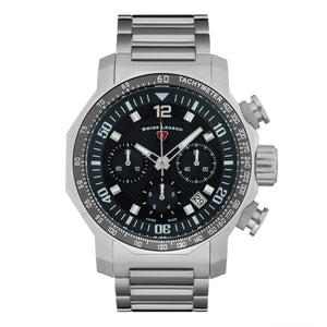 GENEVE CHRONOGRAPH Black / Stainless Steel | Black Dial