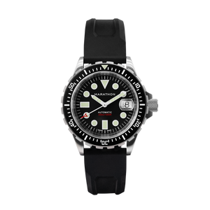 41mm OSAR-D Type I - Diver's Automatic 41mm OSAR-D ON RUBBER STRAP | Black Dial
