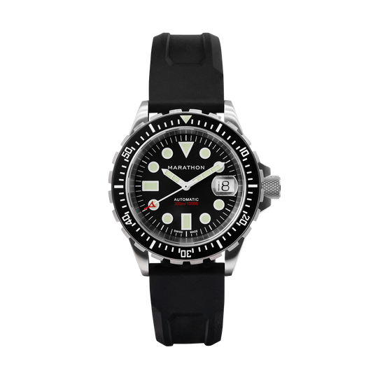 41mm OSAR-D Type I - Diver's Automatic 41mm OSAR-D ON RUBBER STRAP | Black Dial