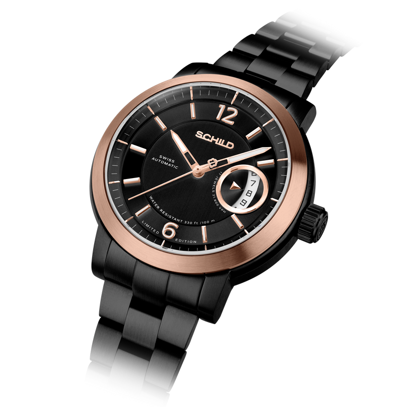 Heinrich Minimal Swiss Automatic Limited Edition Black / Black Stainless Steel | Black Dial