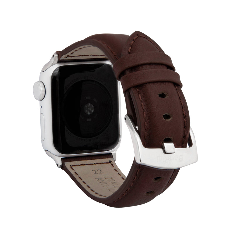 Classic Leather Band for Apple Watch Series 8/7/6/5/4/3/2/1/SE Light Brown (38mm | 40mm | 41mm) |  Dial