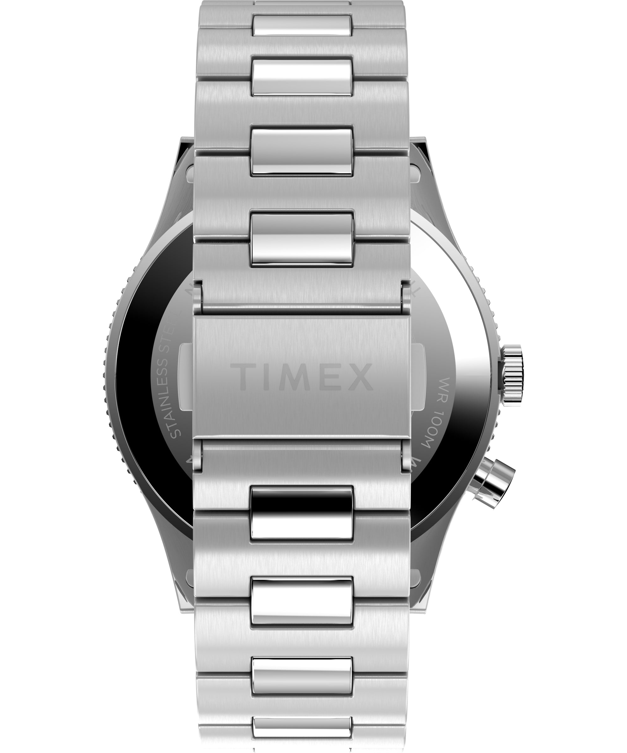 WATERBURY Stainless Steel / Stainless Steel | Black Dial