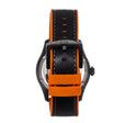 Elijah Automatic Watch W/Date Black/Orange | Black Dial