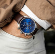 THE CHRONO S2 - BLUE/BROWN Blue/Brown | Blue Dial