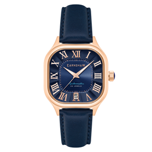 Coussin Automatic Rose Gold / Blue Genuine Leather | Blue Dial