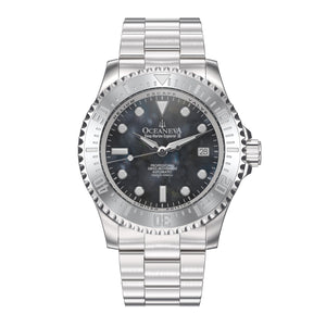 Deep Marine Explorer III Stainless Steel Gun Metal Gray Beze|Gray Dial Watch