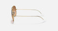 AVIATOR GRADIENT UNISEX / POLISHED ARISTA GOLD - SILVER PINK GRADIENT MIRROR