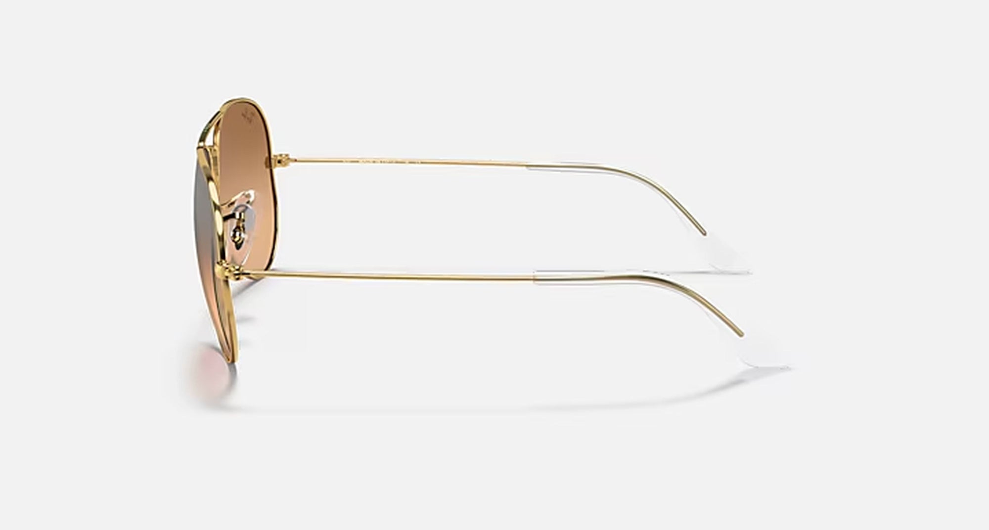AVIATOR GRADIENT UNISEX / POLISHED ARISTA GOLD - SILVER PINK GRADIENT MIRROR