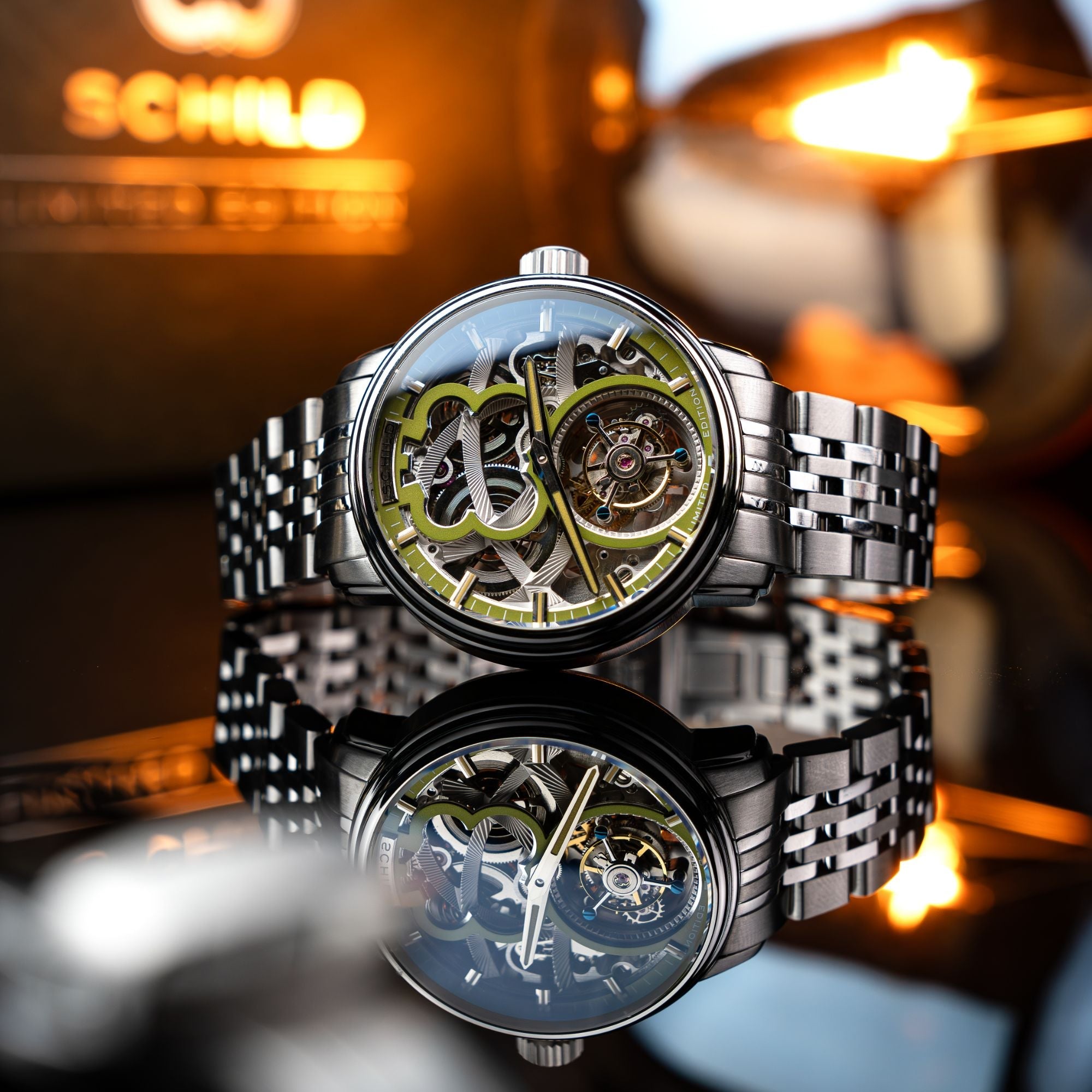 Maximillian Tourbillon Limited Edition Green / Steel Stainless Steel | Green Dial
