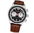 Monaco Brown/Leather/Black Dial/Silver Case | Black Dial