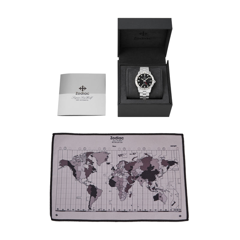 Super Sea Wolf GMT Black Dial