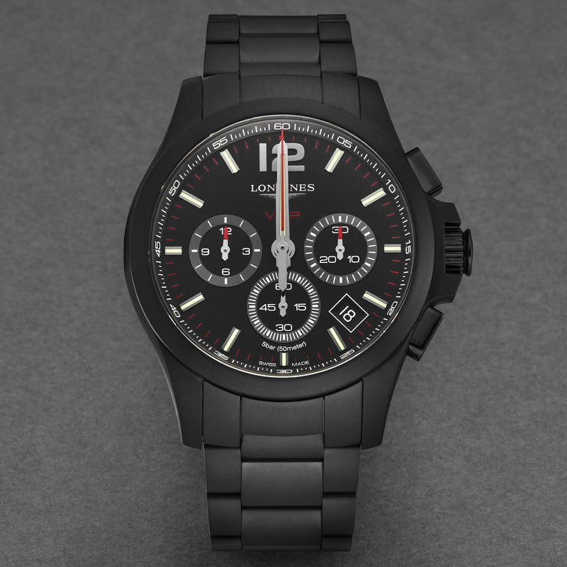 Conquest V.H.P. L37272566 / Black | Black Dial