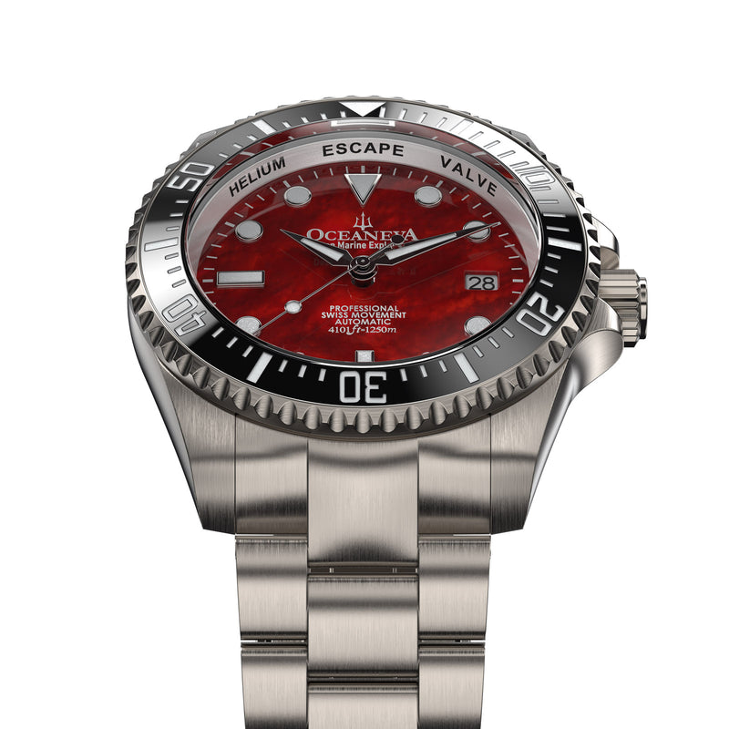 TITANIUM Swiss Automatic SW200 Deep Marine Explorer II