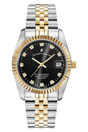 Inspiration Business Black Dial / Stianless Steel / Gold Tone Stainless Steel Bracelet Black Dial