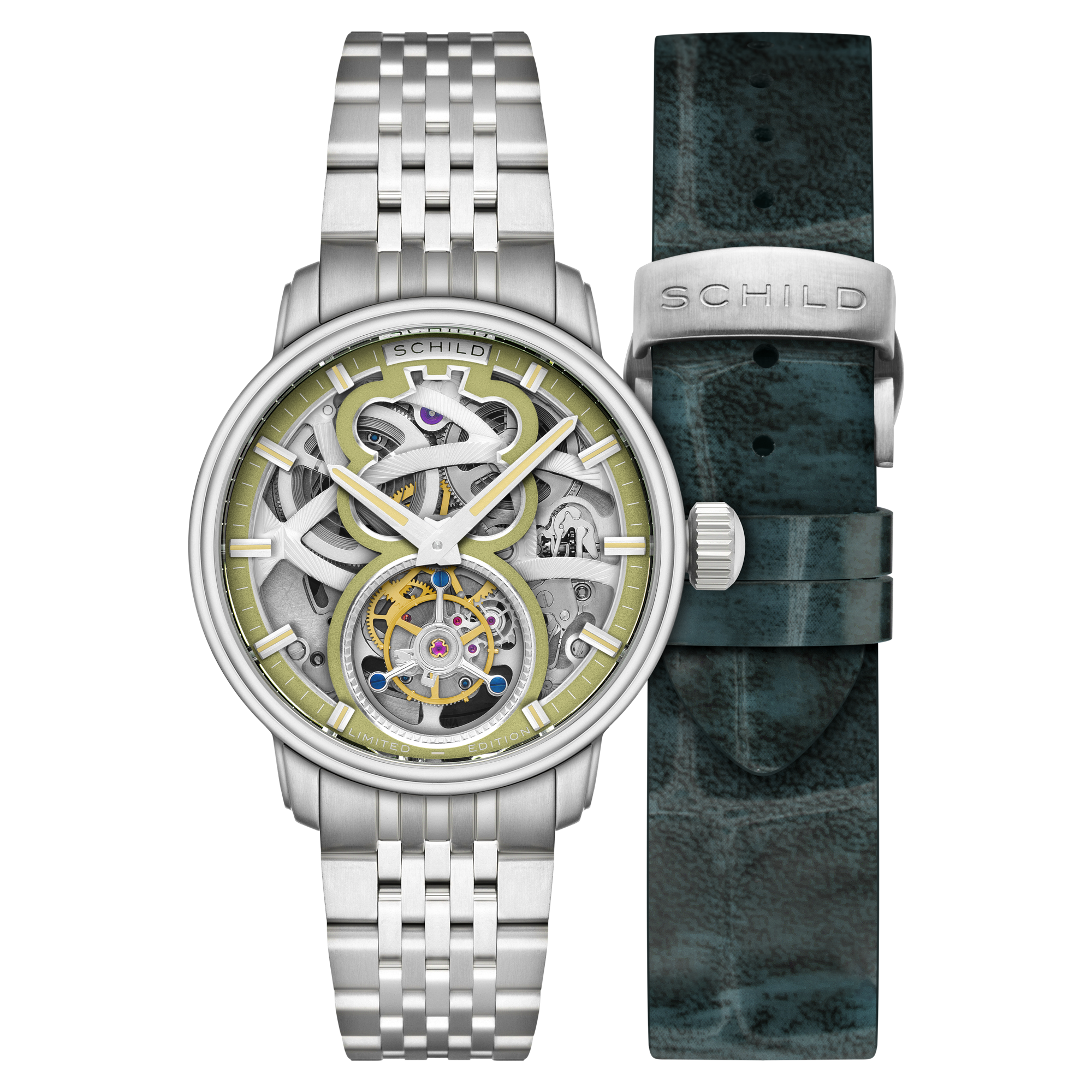 Maximillian Tourbillon Limited Edition Green / Steel Stainless Steel | Green Dial