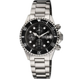 Wall Street Gevril Sellita SW500 Automatic Swiss Made Chronograph Ceramic Bezel Black | Black Dial
