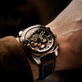 ATLAS DUAL TIME CHRONOGRAPH GREY / LEATHER | Grey Dial
