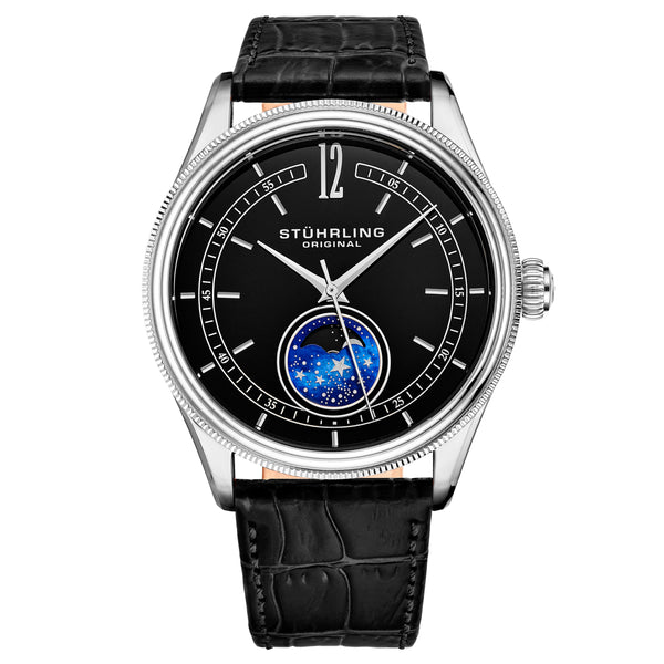 Symphony Black/Leather/Black Dial/Silver Case 897.02 | Black Dial