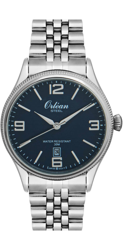 39mm Classic Steel, Date Silver / Blue Dial | Blue Dial