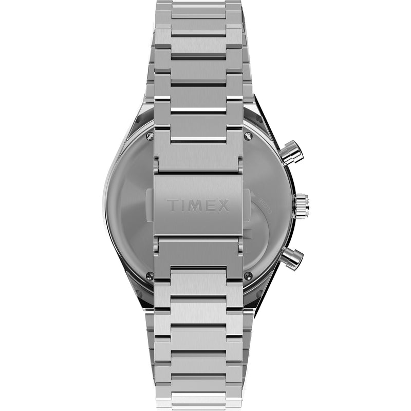 Q TIMEX Stainless Steel / Stainless Steel | Blue Dial