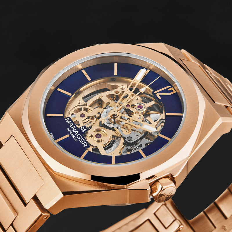 Open mind MAN-RO-08-RM / Blue / Steel | Blue Dial