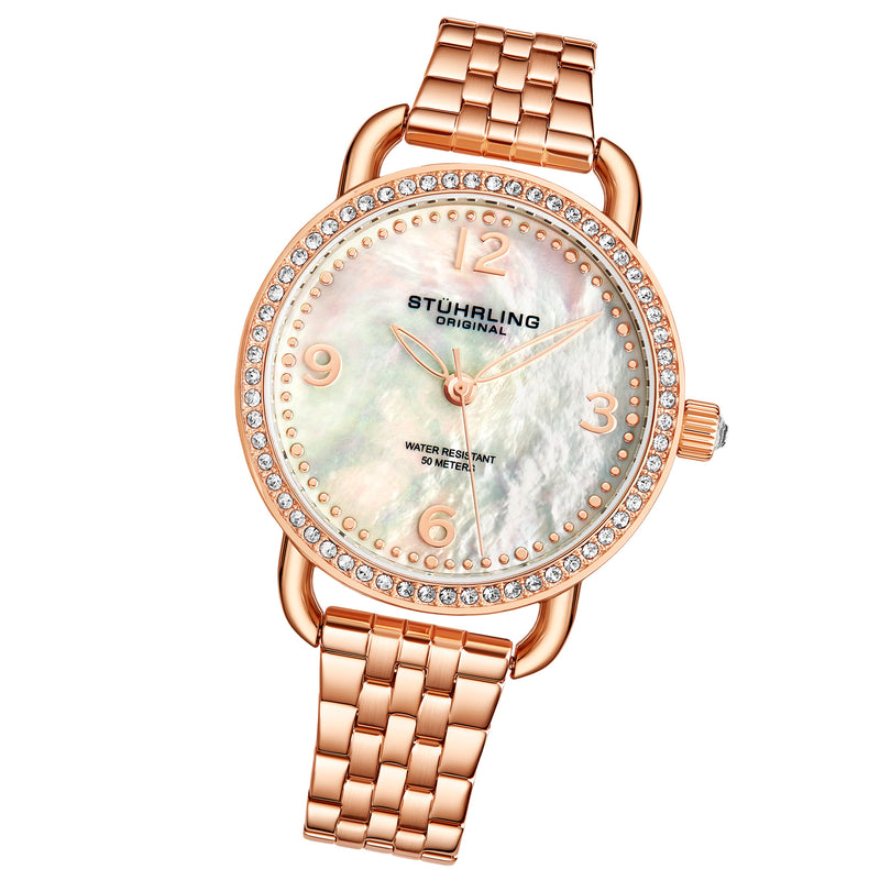 Symphony-3955.5 Rose Gold Stainless Steel | Silver Dial