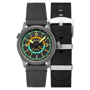 Wingman Worldtimer GMT Automatic Gray / Gray Leather | Gray Dial