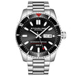 Aquadiver 1004 Black Silver/Stainless Steel | Black Dial